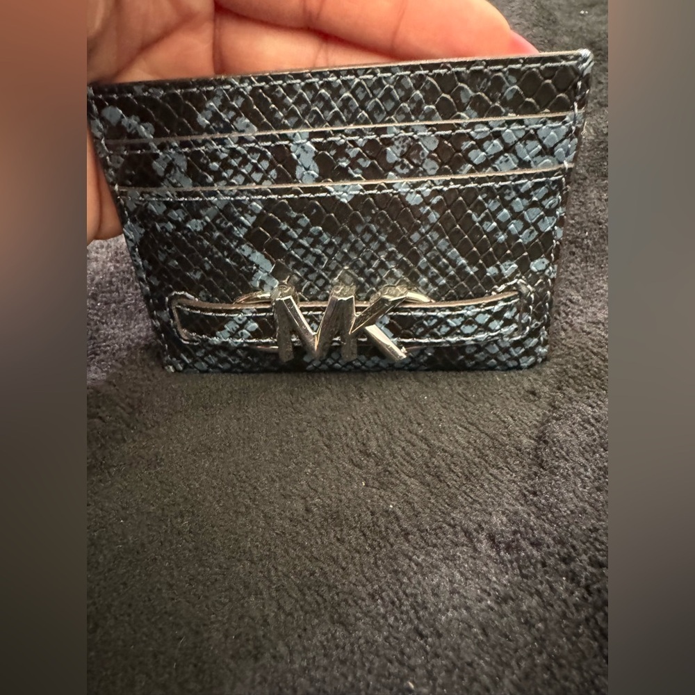 Michael Kors card holder snake print